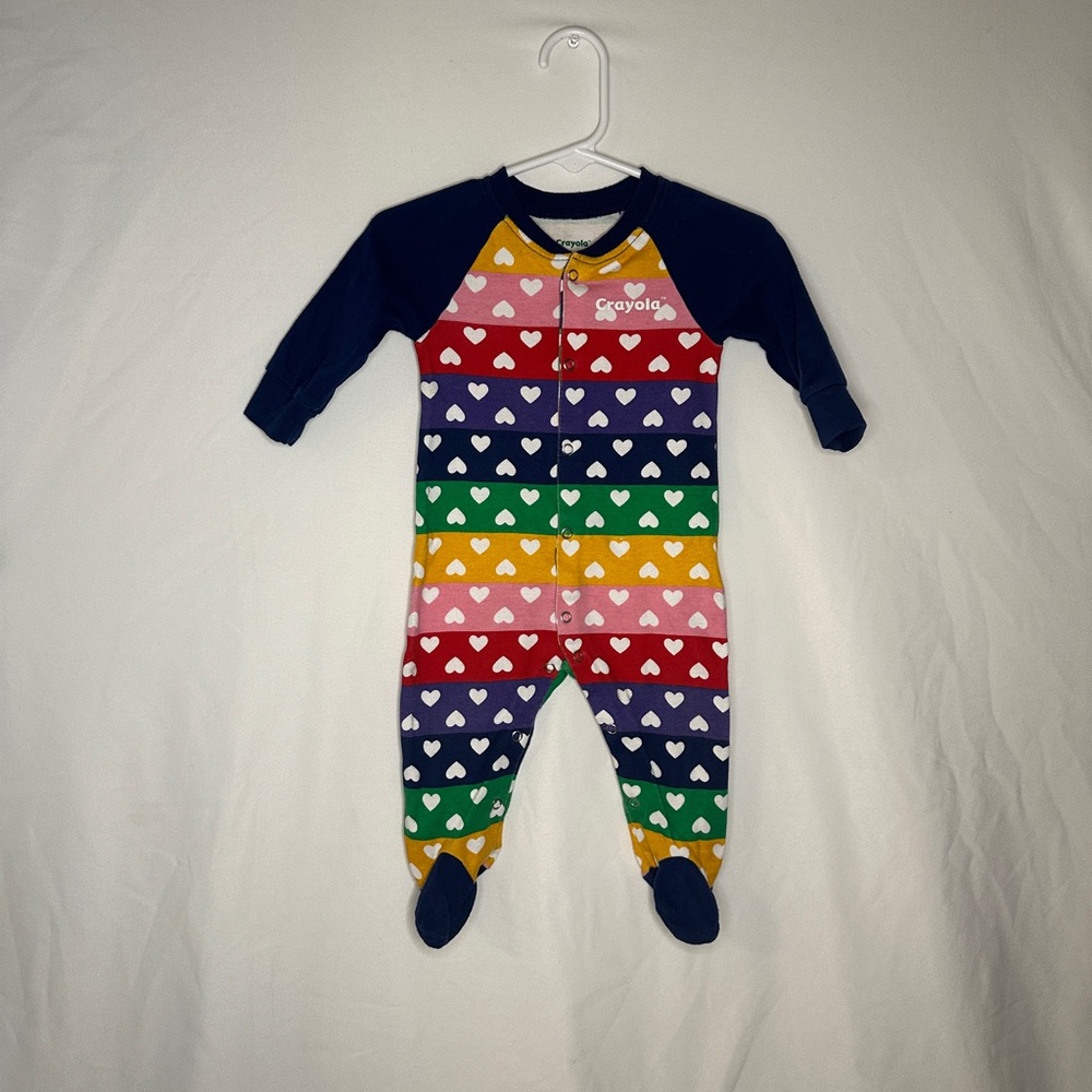 Colorful Striped Crayola Infant One Piece